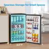 imageMidea MERM33S1ABB 33 Cubic Feet Compact Refrigerator BlackSilver