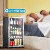 imageMidea MERV115T3AST 115 Cans Beverage Refrigerator with Adjustable Temperature Removable Glass Shelf LED Light Silver115 Cans
