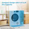 imageMidea MLE25H7BWW Heat Pump Ventless Front Load Dryer Stackable Washing Machine Energy Efficient and Space Saving 44 Cuft White