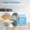 imageMidea MLE45N1AWW Front Load Electric Dryer Matching with Stainless Steel Sensor Dry Wrinkle Care Touch Control 10 Total Cycles 80 Cuft WhiteElectric Dryer