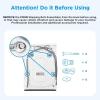 imageMidea MLH25N7BWW Compact FrontLoad Machine 24quot Energy ampamp SpaceSaving Washer Steam Care and Cold Wash Stackable Laundry for Family Daily use 25 Cuft White