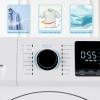 imageMidea MLH25N7BWW Compact FrontLoad Machine 24quot Energy ampamp SpaceSaving Washer Steam Care and Cold Wash Stackable Laundry for Family Daily use 25 Cuft White