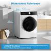 imageMidea MLH45N1AWW Front Load Washer Automatic Machine Vibration Control PreSoak Speed Wash 10 Cycles Energy Star Certified 45 Cuft White