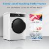 imageMidea MLH45N1AWW Front Load Washer Automatic Machine Vibration Control PreSoak Speed Wash 10 Cycles Energy Star Certified 45 Cuft White