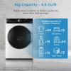 imageMidea MLH45N1AWW Front Load Washer Automatic Machine Vibration Control PreSoak Speed Wash 10 Cycles Energy Star Certified 45 Cuft White