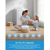 imageMidea MLTG37N1BWW Gas Dryer Auto Sensor Dry Wrinkle CareAir Fluff EasyUsing Control Panel 12 Total Cycles 67 Cuft WhiteElectric