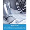 imageMidea MLTG37N1BWW Gas Dryer Auto Sensor Dry Wrinkle CareAir Fluff EasyUsing Control Panel 12 Total Cycles 67 Cuft WhiteElectric