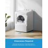 imageMidea MLTG37N1BWW Gas Dryer Auto Sensor Dry Wrinkle CareAir Fluff EasyUsing Control Panel 12 Total Cycles 67 Cuft WhiteElectric