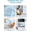 imageMidea MLTW37A1BWW Agitator Machine Auto Top Load Sensing Washer 12 Washing Cycles Dial Control Panel 37 Cuft White09 cu ft