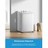 imageMidea MLTW37A1BWW Agitator Machine Auto Top Load Sensing Washer 12 Washing Cycles Dial Control Panel 37 Cuft White37 Cuft
