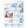 imageMidea MLTW37A1BWW Agitator Machine Auto Top Load Sensing Washer 12 Washing Cycles Dial Control Panel 37 Cuft White37 Cuft