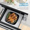 imageMidea MMO12S3ASTZ Over the Range Oven 12 Cuft Slim Stainless Steel Microwaves 1000W Heating Power with 400CMF Vent Fan12 Cuft Drawer