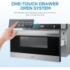 imageMidea MMO12S3ASTZ Over the Range Oven 12 Cuft Slim Stainless Steel Microwaves 1000W Heating Power with 400CMF Vent Fan12 Cuft Drawer