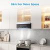 imageMidea MMO12S3ASTZ Over the Range Oven 12 Cuft Slim Stainless Steel Microwaves 1000W Heating Power with 400CMF Vent Fan12 Cuft Slim
