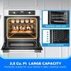 imageMidea MMO12S3ASTZ Over the Range Oven 12 Cuft Slim Stainless Steel Microwaves 1000W Heating Power with 400CMF Vent Fan25 cuft Wall Oven