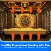 imageMidea MMO12S3ASTZ Over the Range Oven 12 Cuft Slim Stainless Steel Microwaves 1000W Heating Power with 400CMF Vent Fan25 cuft Wall Oven