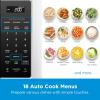 imageMidea MOR17BSASS 17 Cuft Over The Range Microwave Oven with Smart Touch Panel Auto Cooking Menu 1000 W 300 CFM Ventilation in Stainless Steel