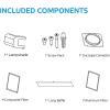 imageMidea MVU30W4AST 30 inch Under Cabinet DuctedDuctless Convertible Slim Vent Durable Stainless Steel Kitchen Reusable Filter 3 Speed Exhaust Fan and 2 LED Lights Range Hood 100 CFMUnder Cabinet Vent