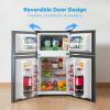 imageMidea WHD113FSS1 Compact Refrigerator 31 cu ft Stainless SteelBlack