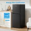 imageMidea WHD113FSS1 Compact Refrigerator 31 cu ft Stainless SteelBlack