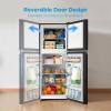 imageMidea WHD113FSS1 Compact Refrigerator 31 cu ft Stainless SteelBlack