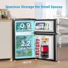 imageMidea WHD113FSS1 Compact Refrigerator 31 cu ft Stainless SteelStainless Steel
