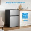 imageMidea WHD113FSS1 Compact Refrigerator 31 cu ft Stainless SteelStainless Steel
