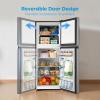 imageMidea WHD113FSS1 Compact Refrigerator 31 cu ft Stainless SteelStainless Steel