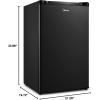 imageMidea WHS160RB1 Single Reversible Compact Refrigerator 44 Cubic Feet Fridge BlackBlack
