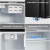 imageMidea WHS160RB1 Single Reversible Compact Refrigerator 44 Cubic Feet Fridge BlackBlack