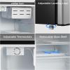 imageMidea WHS160RB1 Single Reversible Compact Refrigerator 44 Cubic Feet Fridge BlackStainless Steel