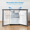 imageMidea WHS160RB1 Single Reversible Compact Refrigerator 44 Cubic Feet Fridge BlackStainless Steel