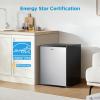 imageMidea WHS160RB1 Single Reversible Compact Refrigerator 44 Cubic Feet Fridge BlackStainless Steel