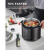 imageMidea WideMax 12in1 Electric Pressure Cooker 65 Quart 12 Presets MultiFunctional Programmable Slow Cooker Rice Cooker Steamer Saut Pan Cake Yogurt Warmer and MoreBlack
