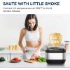 imageMidea WideMax 12in1 Electric Pressure Cooker 65 Quart 12 Presets MultiFunctional Programmable Slow Cooker Rice Cooker Steamer Saut Pan Cake Yogurt Warmer and MoreInclined Panel