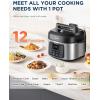 imageMidea WideMax 12in1 Electric Pressure Cooker 65 Quart 12 Presets MultiFunctional Programmable Slow Cooker Rice Cooker Steamer Saut Pan Cake Yogurt Warmer and MoreWideMax