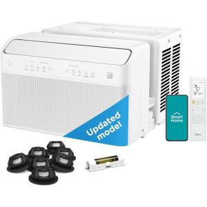 imageMidea MAW12V1QWT UShaped AC Window Air Conditioner10 000 BTU Updated