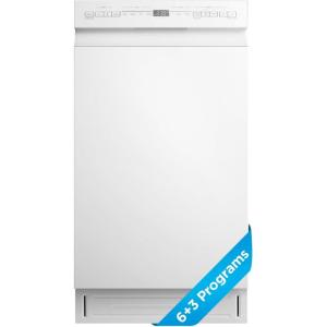 imageMidea MDF18A1AST Builtin Dishwasher with 8 Place Settings 6 Washing Programs Stainless Steel Tub Heated Dry Energy StarWhite