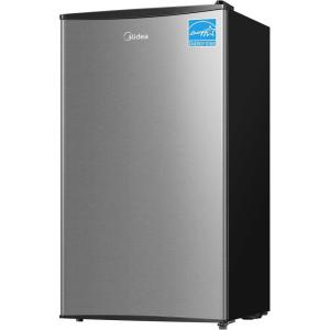 imageMidea MERM33S1ABB 33 Cubic Feet Compact Refrigerator BlackSilver