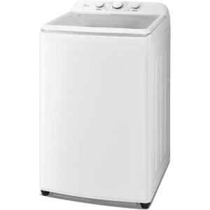 imageMidea MLTW37A1BWW Agitator Machine Auto Top Load Sensing Washer 12 Washing Cycles Dial Control Panel 37 Cuft White37 Cuft