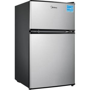 imageMidea WHD113FSS1 Compact Refrigerator 31 cu ft Stainless SteelStainless Steel
