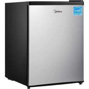 imageMidea WHS160RB1 Single Reversible Compact Refrigerator 44 Cubic Feet Fridge BlackStainless Steel