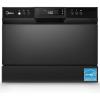 imageMidea MDC22P1ABB Tabletop Countertop Energy Star Portable Dishwasher 6 Place Settings ampamp 8 Washing Programs Speed BabyCare ECOampamp Glass Dish Washer for Dorm RVampamp Apartment BlackBlack