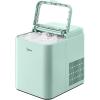 imageMidea MERI26B1AGY Ice Maker Countertop 26lbs Portable Ice Maker 8 Cubes Ready in 6 Mins SelfCleaning with Ice Basket and Scoop 2 Sizes of Bullet Ice for Home Camping Office PartyGreen