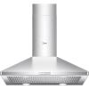 imageMidea MVU30W4AST 30 inch Under Cabinet DuctedDuctless Convertible Slim Vent Durable Stainless Steel Kitchen Reusable Filter 3 Speed Exhaust Fan and 2 LED Lights Range Hood 100 CFMPyramid Hood