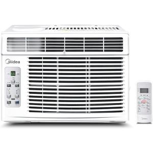 imageMidea 12000 BTU Smart Inverter Air Conditioner Window Unit with Heat and Dehumidifier  Cools up to 550 Sq Ft Energy Star Rated Quiet Operation Electronic Controls Remote Control White6 000 BTU  Electronic Control