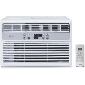 imageMidea 12000 BTU Smart Inverter Air Conditioner Window Unit with Heat and Dehumidifier  Cools up to 550 Sq Ft Energy Star Rated Quiet Operation Electronic Controls Remote Control White8 000 BTU  Electronic Control