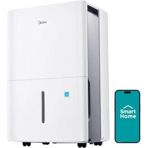 imageMidea 4500 Sq FtDehumidifier for Basement Energy Star Certified With Reusable Air Filter 50 Pint  Ideal For Basements Large ampamp Medium Sized Rooms And Bathrooms White3 000 Sq Ft  WiFi