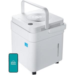 imageMidea Cube 35 Pint Dehumidifier for Basement and Rooms at Home for up to 3500 Sq Ft Smart Control Compatible with Alexa White Drain Hose Included ENERGY STAR Most Efficient 20234 500 Sq Ft