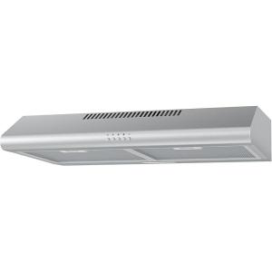 imageMidea MVU30W4AST 30 inch Under Cabinet DuctedDuctless Convertible Slim Vent Durable Stainless Steel Kitchen Reusable Filter 3 Speed Exhaust Fan and 2 LED Lights Range Hood 100 CFMUnder Cabinet Vent